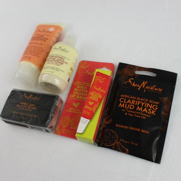 💚Shea Moisture Products Set Lip Body Face Hair Care - Picture 3 of 7